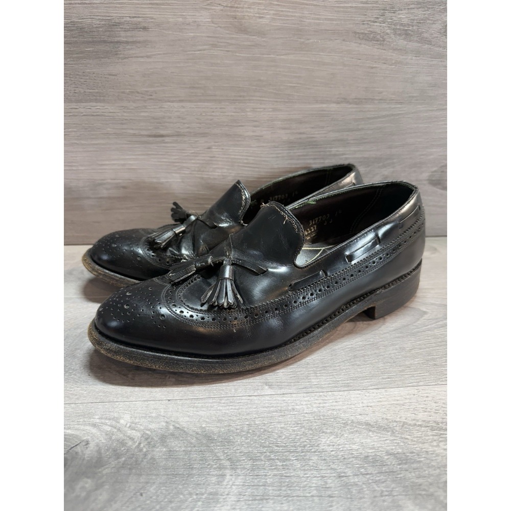 Florsheimโ Imperial Oxford Wingtip Tassel SlipOn Black Size 8.5D 317703
